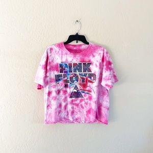 🌿Final Sale Pink Floyd Cropped Pink Tee